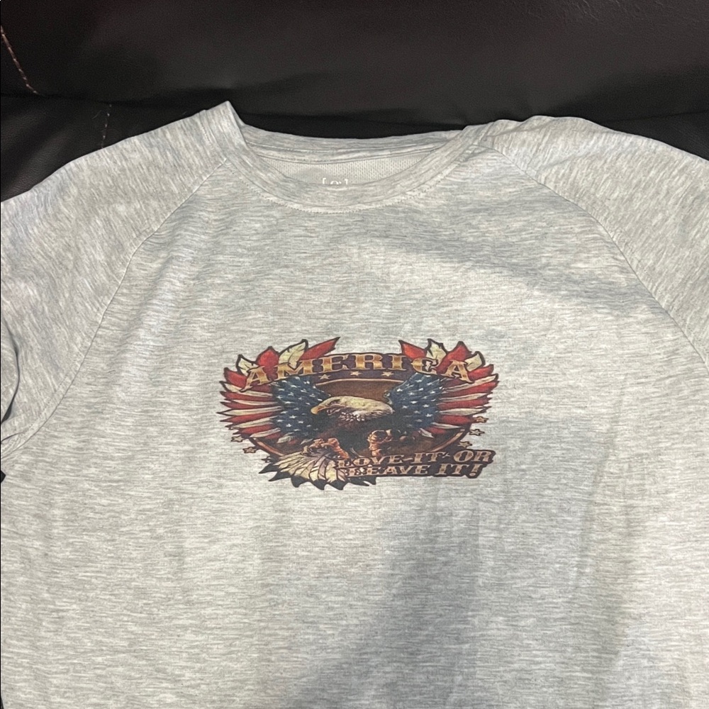 George Gray Short Sleeve Tee with Eagle Graphic
